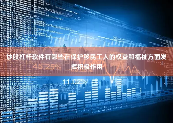 炒股杠杆软件有哪些在保护移民工人的权益和福祉方面发挥积极作用
